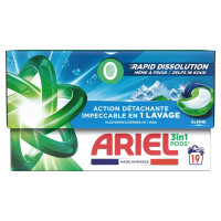 ARIEL 3in1 Alpine skalbimo kapsulės, 19 vnt. | Multum