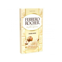 FERRERO ROCHER Sarapuupähkel Premium valge šokolaaditahvel 90g | Multum