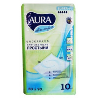 AURA Ultra Comfort vienreizlietojamie paladziņi 60x90cm 10gb | Multum