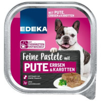 Edeka Feine pasteed koertele kalkuniliha, herneste ja porgandiga 300g | Laravel