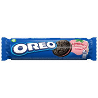 Oreo cepumi ar zemeņu siera kūkas garšu 154g | Multum