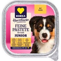 Edeka Feine Junior pastēte suņiem ar vistas gaļu 150g | Multum