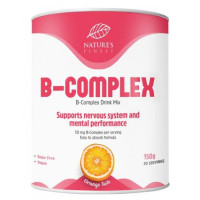 Geriausias gamtos 7 skirtingų gerai įsisavinamų vitaminų B komplekso gėrimas su natūraliu apelsinu, be cukraus. 250 g | Multum