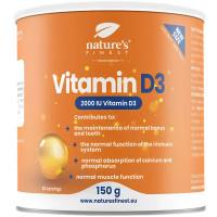 Looduse parim D3-vitamiin. D3-vitamiin, millel on kõrge imendumine ja annus. 2000 RÜ annuse kohta. Naturaalse sidruniga, ilma suhkruta. 150 g | Multum