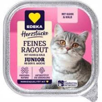 Edeka Junior Huhn&kalb kačių maistas su vištiena ir veršiena 100g | Multum