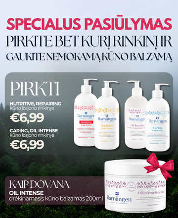 MULTUM, Barnangen, kūno losjonai, žiemos odos priežiūra, sausai odai, nuolaidos, akcijos