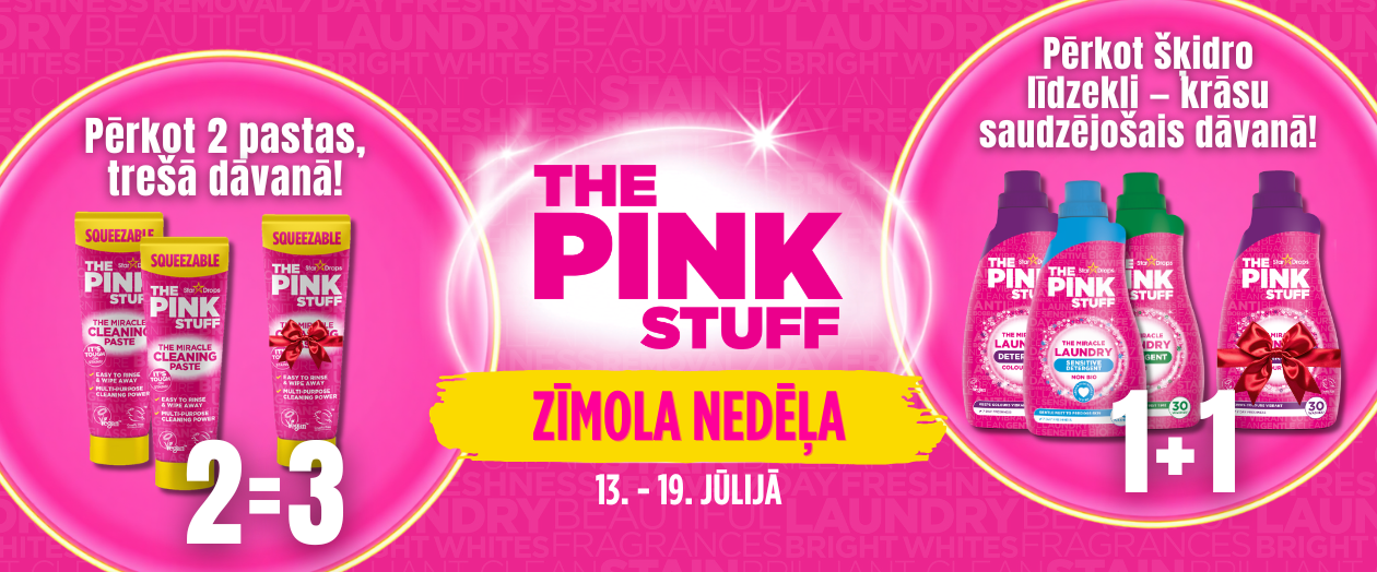 MULTUM, The Pink Stuff, tīrīšanas līdzekļi, atlaides, akcijas