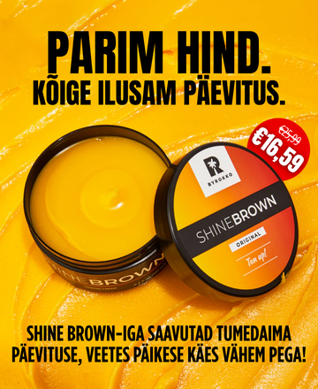 MULTUM, BYROKKO SHINE BROWN, päikesekreemid, päikeseõlid, allahindlused, kampaaniad