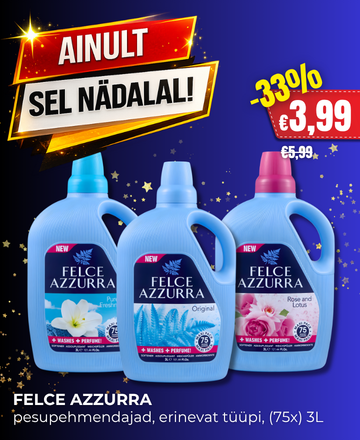 multum, felce azzurra, pesupehmendajad, allahindlused, kampaaniad