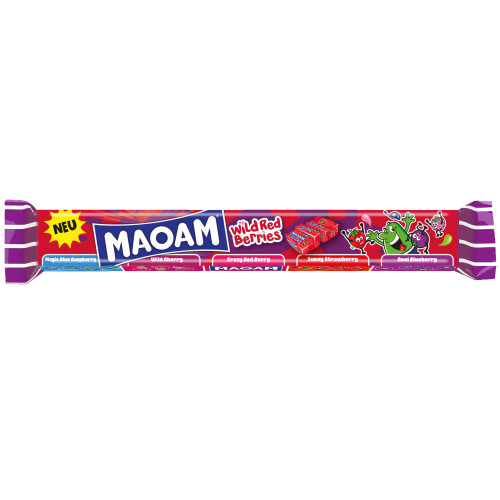Maoam Wild Red Berries metsamarjamaitseline närimiskomm 5tk 110g | Laravel