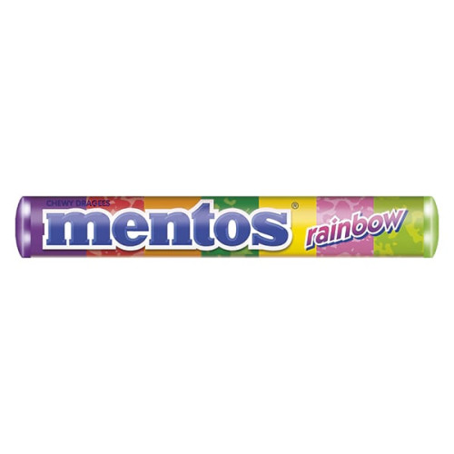 Mentos Rainbow puuviljamaitselised närimiskommid 37,5g | Laravel