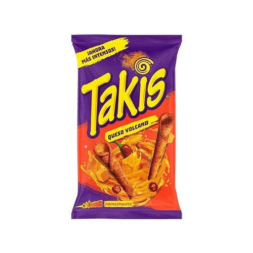 Takis Queso Volcano maisikrõpsud juustu ja tšilli maitsega, 100g | Laravel