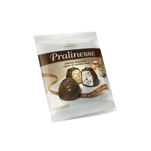 Crispo šokolaadikommid piima, sarapuupähkli, stracciatella kreemitäidisega 100g | Laravel