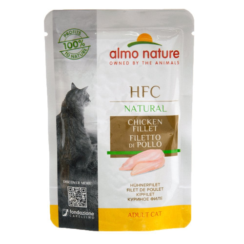 Almo Nature kanafilee maitsega märgtoit kassidele 55g | Laravel