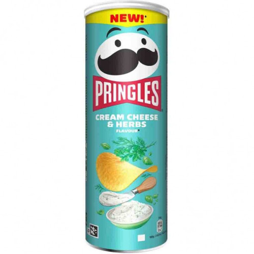 PRINGLES traškučiai su grietinėlės sūrio ir žolelių skoniu 165g | Laravel