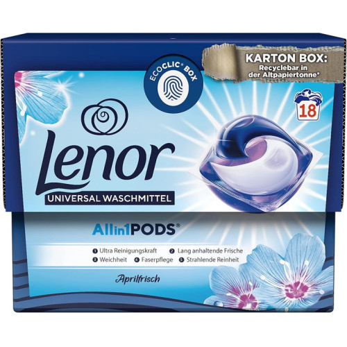 LENOR Universal 3in1 Aprilfrisch pesukapslid 18tk | Laravel