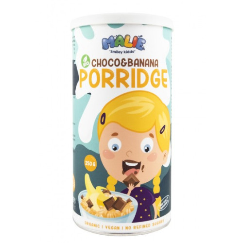 Looduse parim MALIE BIO kaerahelbepuder šokolaadi ja banaanidega 250g | Laravel